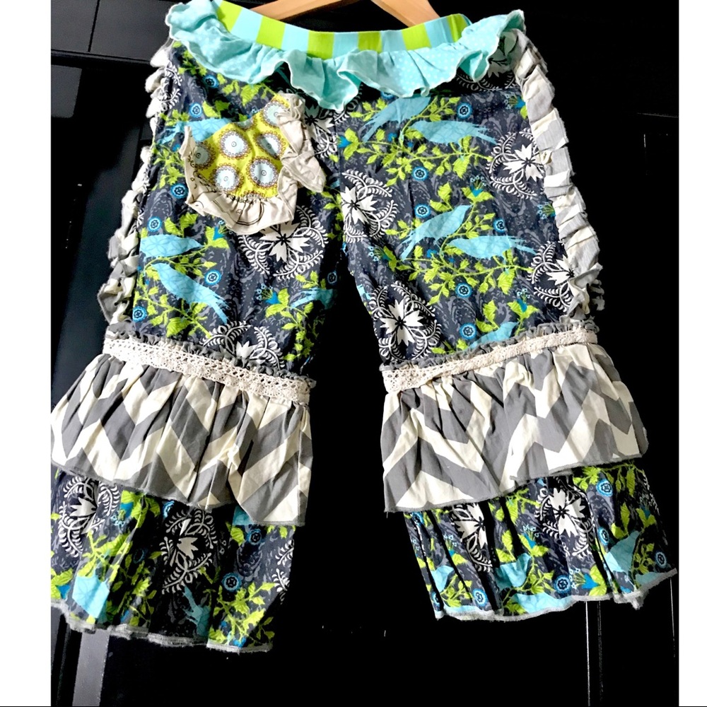 Girls mustard pie ruffled pants size 4